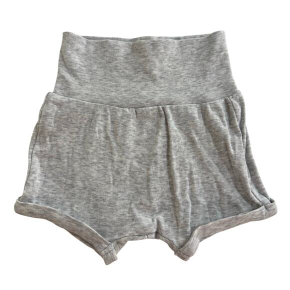 H&M Gray Fold Over Waist Cotton Shorts Size 3 Months - Picture 1 of 4